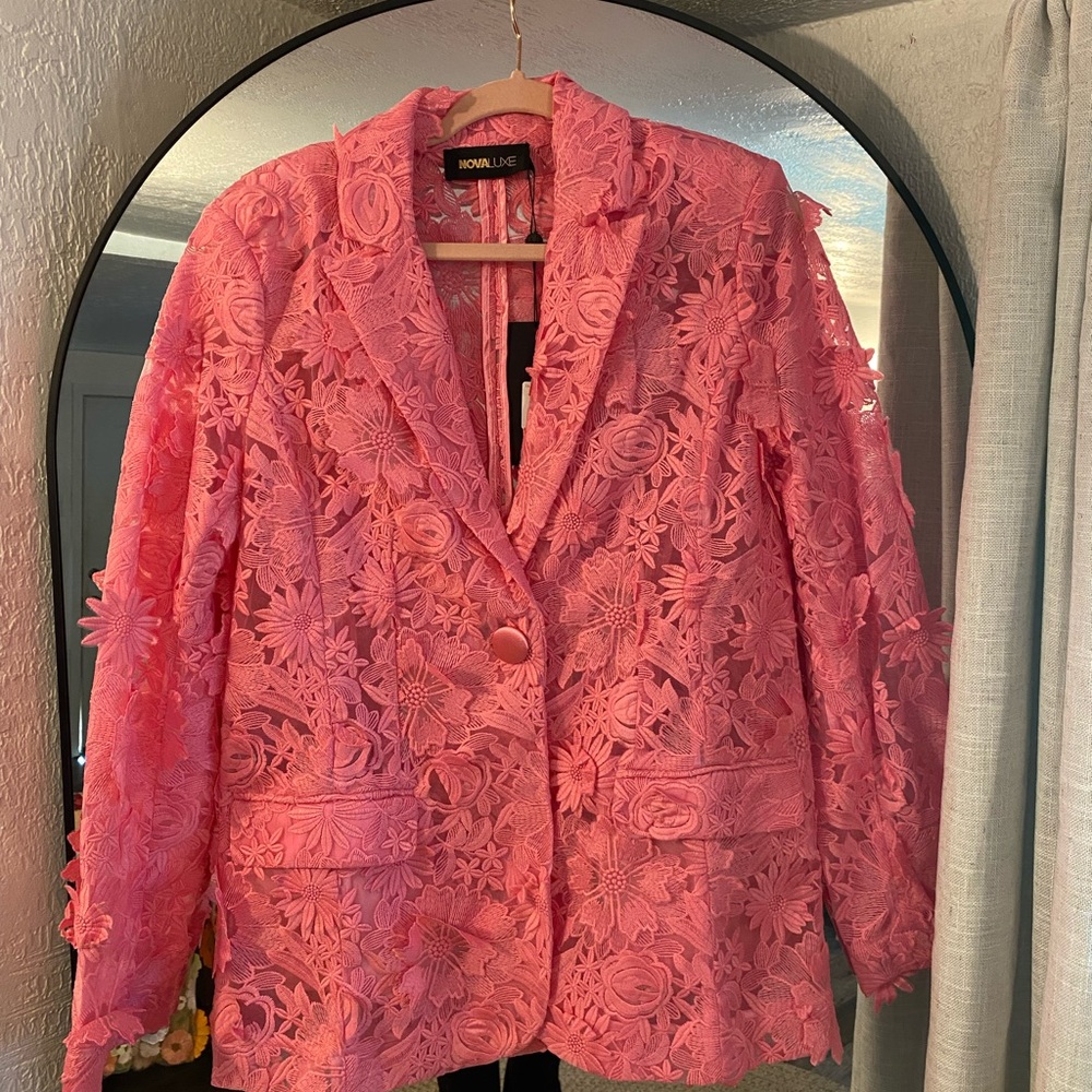 Pink blazer